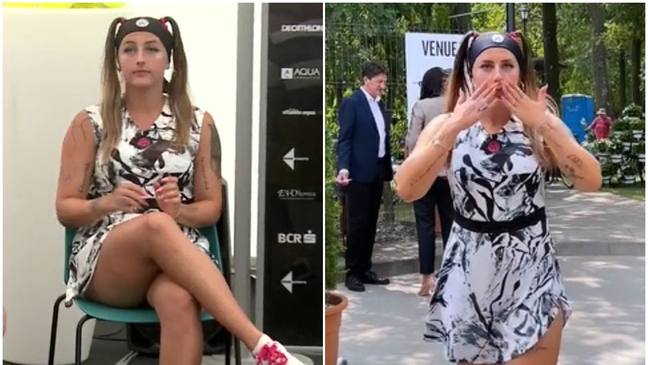 „Ești bombă!" Fără contract cu o firmă de echipament sportiv, Andreea Prisacariu a găsit o soluție ingenioasă la turneul de la Iași: „Nu am niciun sponsor!" GALERIE FOTO
