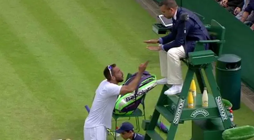 VIDEO | Ce se întâmplă atunci când un sârb e furat în ultimul game din meci. Scene incredibile la Wimbledon: 