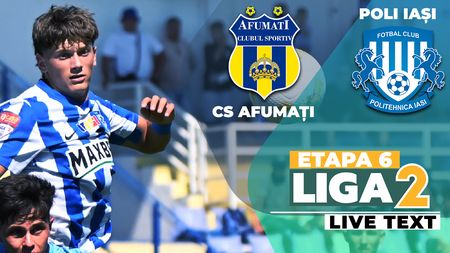 CS Afumați pune la colț Poli Iași și trece peste moldoveni în clasamentul Ligii 2. Echipa lui Vasile Neagu i-a predat fotbal celei a lui Tony da Silva