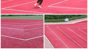 FOTO | Cea mai ciudată pistă de atletism: "E foarte greu să iei curbele și destul de ușor să cazi"