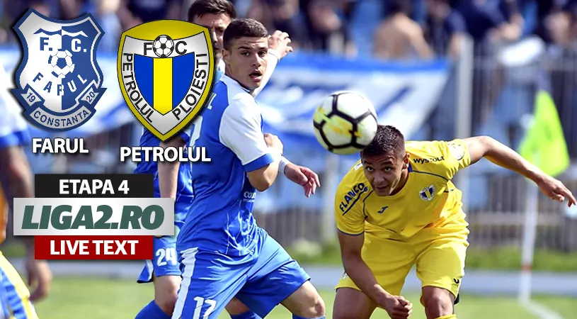 Când îți bați joc de ocazii!** Petrolul a fost mai periculoasă la Constanța, însă a scos doar o remiză cu Farul
