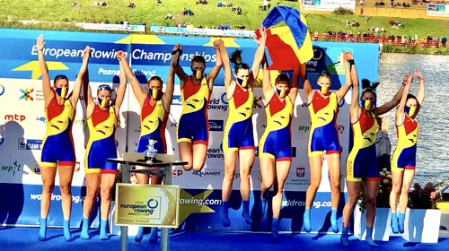 6 medalii pentru România la Campionatele Europene de Canotaj: 4 au fost de aur! + Reacția lui Cozmin Gușă