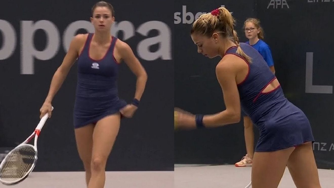 Arbitrul de la Roland Garros i-a interzis Camilei Giorgi să intre pe teren din cauza ținutei: „E singura rochie pe care o am!" Moment bizar la meciul cu Aryna Sabalenka | GALERIE FOTO