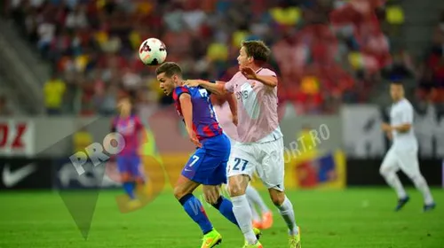 UEFA a sancționat Steaua cu închiderea a șapte sectoare la meciul cu FK Aktobe