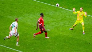 Fanii au crezut că i-au căzut pantalonii de pe el: ce a pățit fotbalistul Elveției în cel mai controversat moment al partidei cu Ungaria!