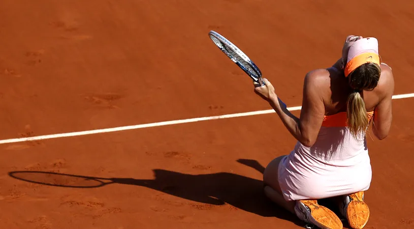 Gesturile controversate ale Șarapovei din timpul finalei de la Roland Garros. 