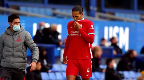 Verdict crunt pentru Liverpool: Virgil van Dijk se va opera după accidentarea gravă din meciul cu Everton! Va lipsi între 6 și 8 luni de pe gazon