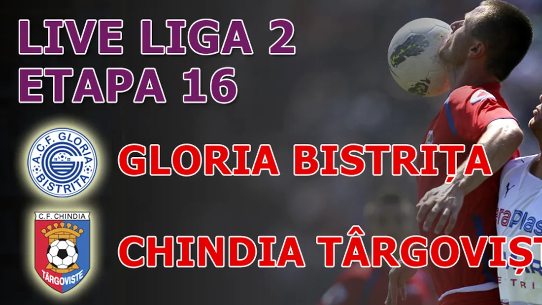 Gloria Bistrița - Chindia 1-0!** Curtuiuș înscrie la ultima fază a meciului