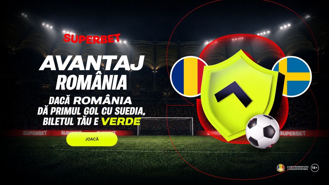 (P) Atenție, se joacă! Avantaj România e din nou la Superbet