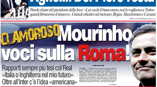 Jose Mourinho anunță revenirea în Italia!** Roma e pe urmele sale