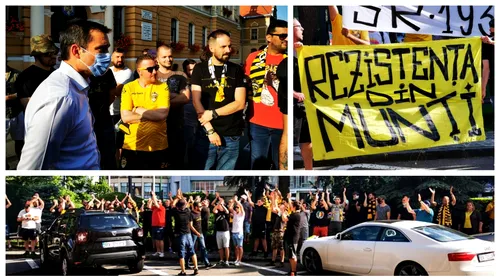 Un nou protest în fața primăriei Brașov, de această dată al suporterilor stegari! Noul ”FC Brașov”, susținut de edilul Allen Coliban, nu va avea susținerea fanilor: ”Va fi blamat în toată țara”