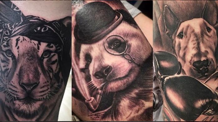 Fotbalistul cu cele mai "NEBUNE" tatuaje! FOTO | A început cu un cimpanzeu înarmat și tocmai și-a completat colecția :)