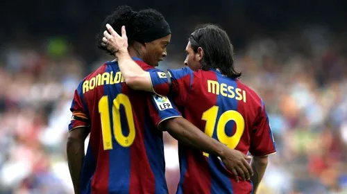 „Messi, Neymar și Suarez ar fi fost rezerve, pe vremea mea”. Cel mai amuzant interviu acordat de Ronaldinho