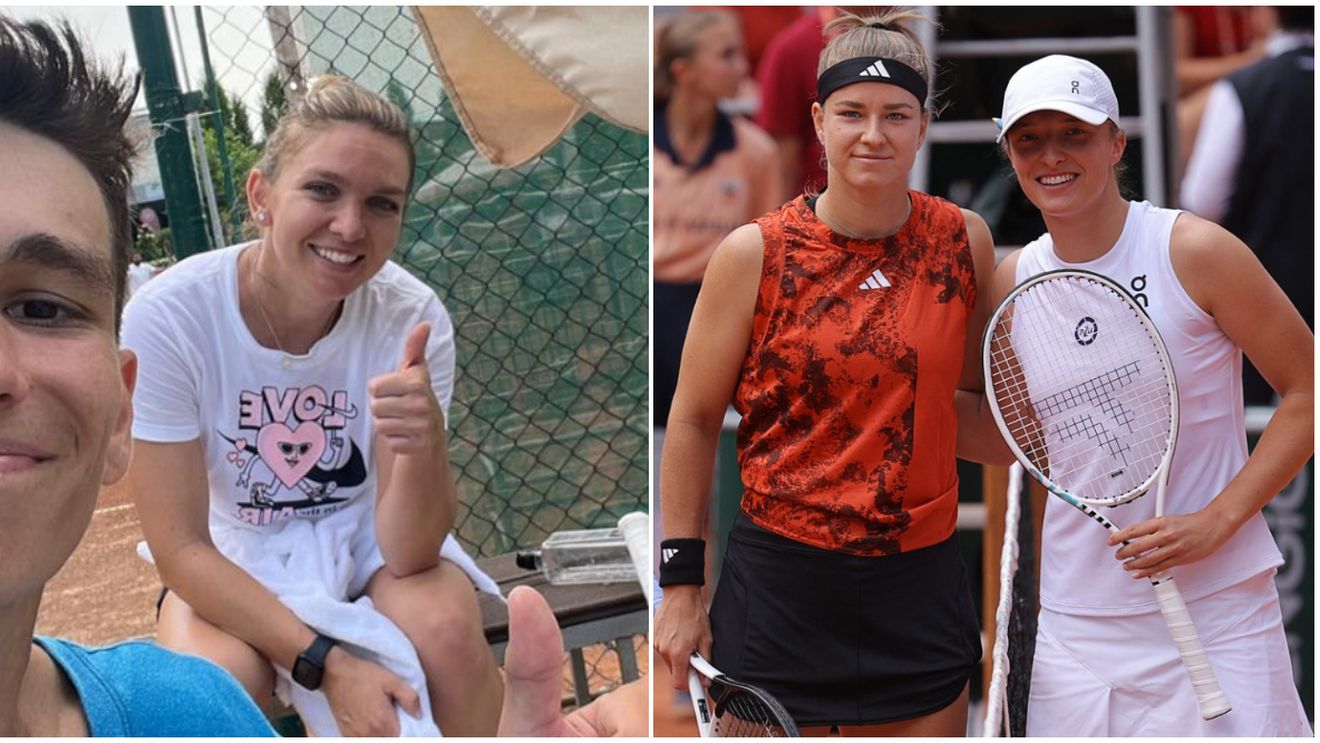 Ce a făcut Simona Halep în ziua finalei feminine de la Roland Garros! Românca nu a mai rezistat și a mers pe terenul de tenis | FOTO