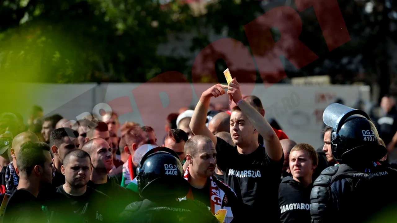 Fanii maghiari, iritați după ce au primit pliante informative cu steagul Ungariei prezentat greșit
