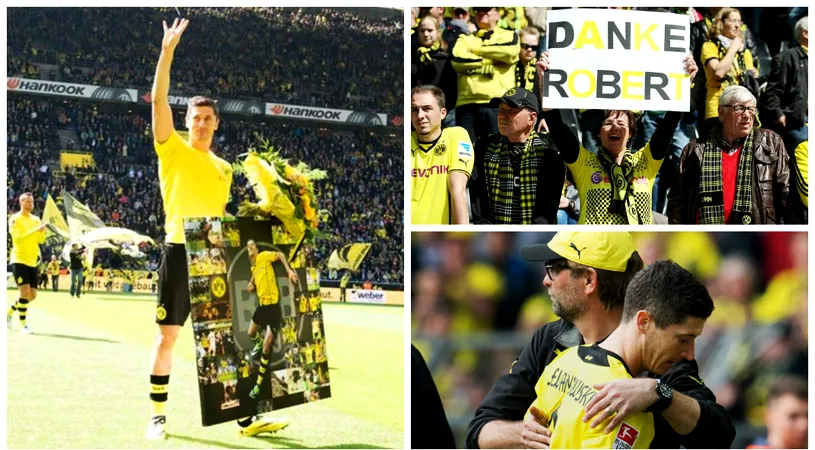 Despărțire emoționanță. FOTO - Lewandowski și-a luat rămas bun de la fanii Borussiei Dortmund