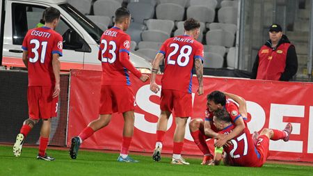 U Cluj - FCSB 0-2, în etapa 15 din Superliga României. Campioana urcă pe locul 7, iar calificarea în play-off nu mai este o himeră