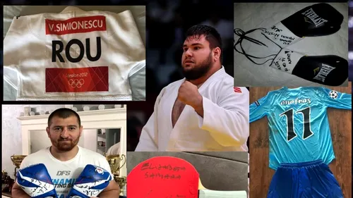 Ce sumă s-a strâns la licitația organizată de judoka Vlăduț Simionescu: „Voi cumpăra viziere, măști, dezinfectanți pentru un spital și sprayuri de mâini pentru polițiști”