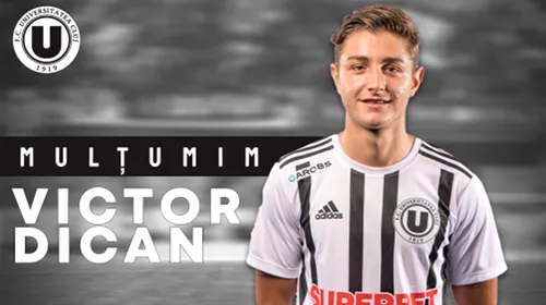 OFICIAL | ”U” Cluj a anunțat despărțirea de Victor Dican și îi pune în spate decizia de a merge la FC Botoșani: ”Am acceptat la solicitarea expresă a jucătorului”