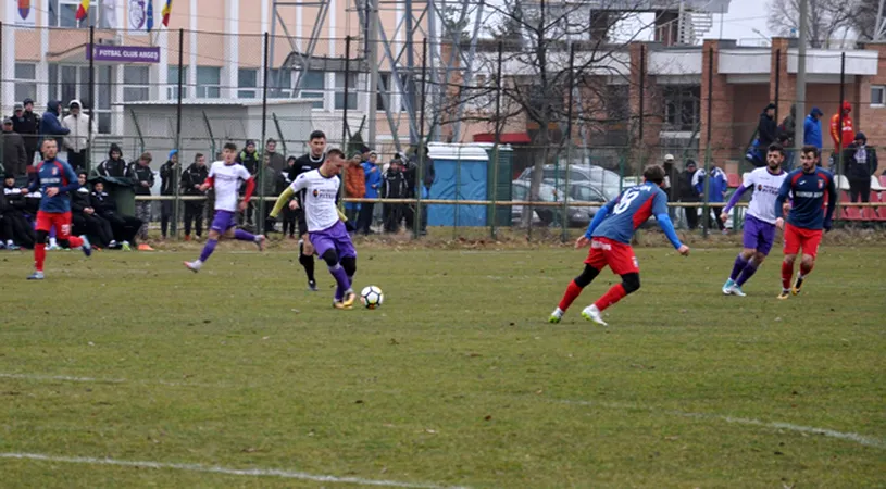 Victorie de moral pentru echipa lui Săndoi!** FC Argeș a câștigat amicalul cu Chindia