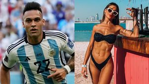 Iubita lui Lautaro Martinez nu ține cont de reguli la Campionatul Mondial! Cum s-a afișat argentinianca în Qatar | GALERIE FOTO