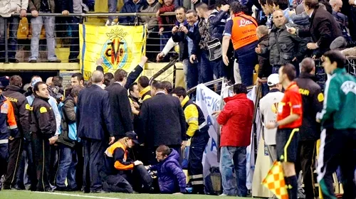 Și învinși, și răniți!** Vezi ce a pățit un fan al lui Napoli de 74 de ani la Villareal