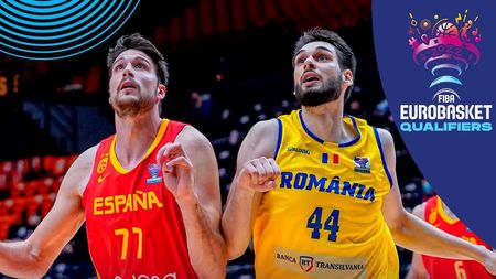 Înfrângere la scor a naționalei de baschet a României: 41-94 cu campioana mondială Spania! Este al patrulea eșec consecutiv în preliminarii