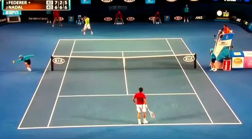 VIDEO Pe teren erau Nadal și Federer, dar el a furat ochii mulțimii!** Cei doi, martorii momentului mai tare decât artificiile date de Ziua Australiei