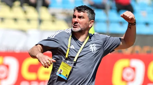 Adi Mihalcea nu dezarmează și își felicită jucătorii după Unirea Slobozia – UTA 0-1. „Nu am mai avut norocul din alte meciuri”