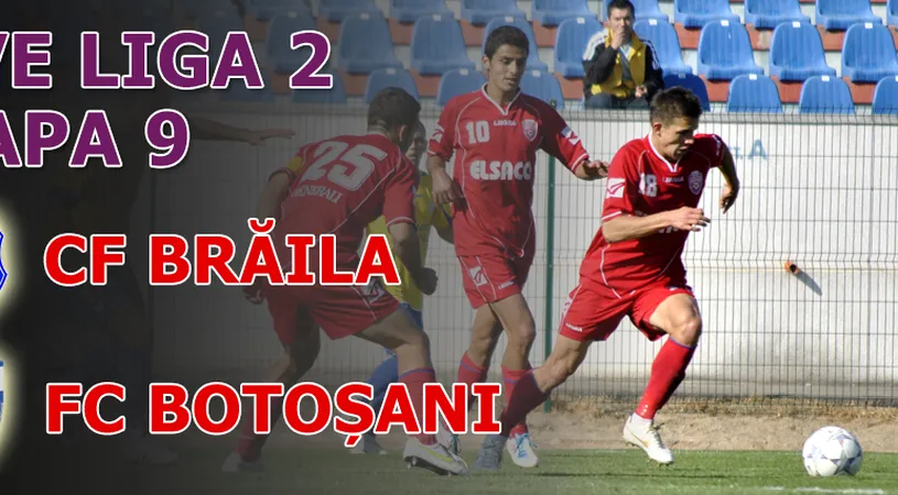 CF Brăila - FC Botoșani 1-0!** Locul 2 e blestemat