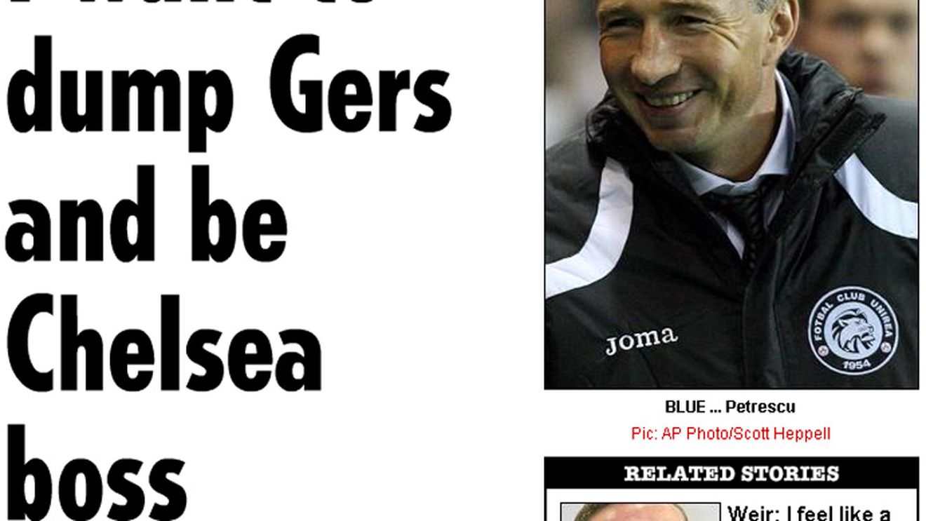 "Vreau să fiu boss-ul lui Chelsea!"**