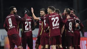 CFR Cluj - CS Mioveni 1-0. Ardelenilor le-a trecut glonțul pe la ureche, dar se impun grație golului semnat de Valentin Costache