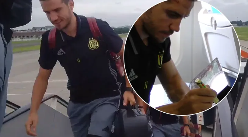 Chipciu, gata să debuteze pentru Anderlecht în Champions League! Fostul stelist a făcut deplasarea în Rusia. VIDEO Cum a fost filmat în avionul belgienilor