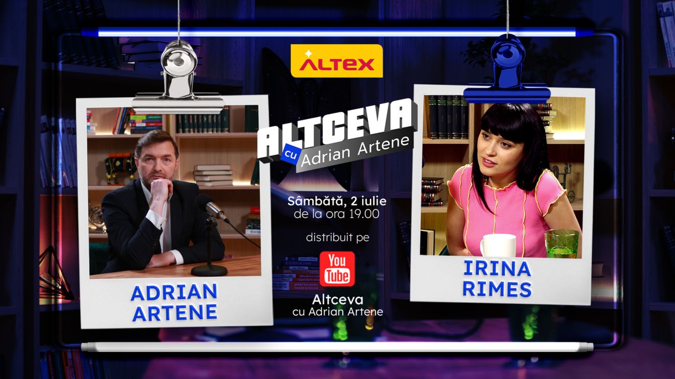 Irina Rimes, invitată la podcastul ALTCEVA cu Adrian Artene