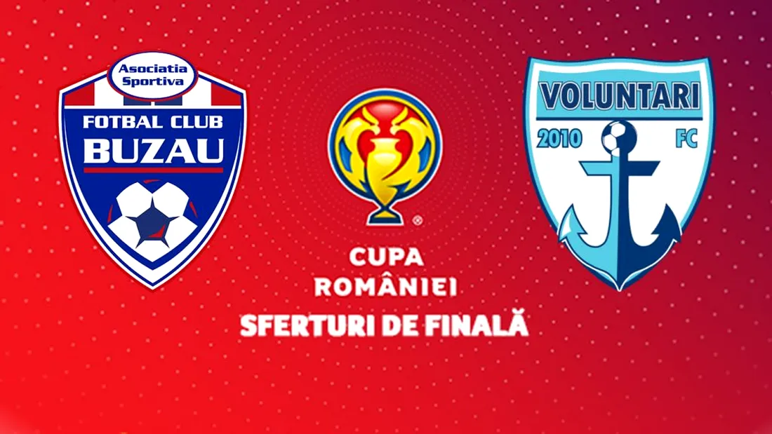 FC Buzău n-a mai putut produce surpriza și cu FC Voluntari. Echipa din Liga 2 părăsește Cupa României în sferturi, cu un gol încasat din penalty