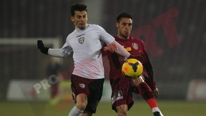 Boldea a scos Timișoara din ceață: Poli învinge CFR cu 1-0, într-un meci glacial