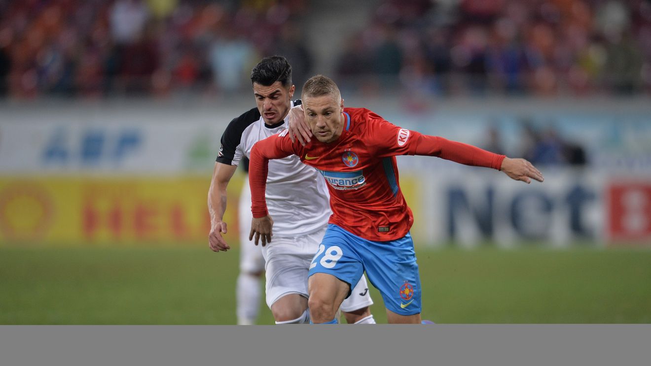 FCSB - Astra 1-0. Vicecampioana câștigă norocos cu penalty-ul transformat de Gnohere și revine pe locul doi. Giurgiuvenii au avut cele mai mari ocazii ale partidei