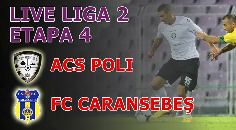 ACS Poli - FC Caransebeș 2-1.** Timișorenii se impun după un final tensionat și două penalty-uri primite