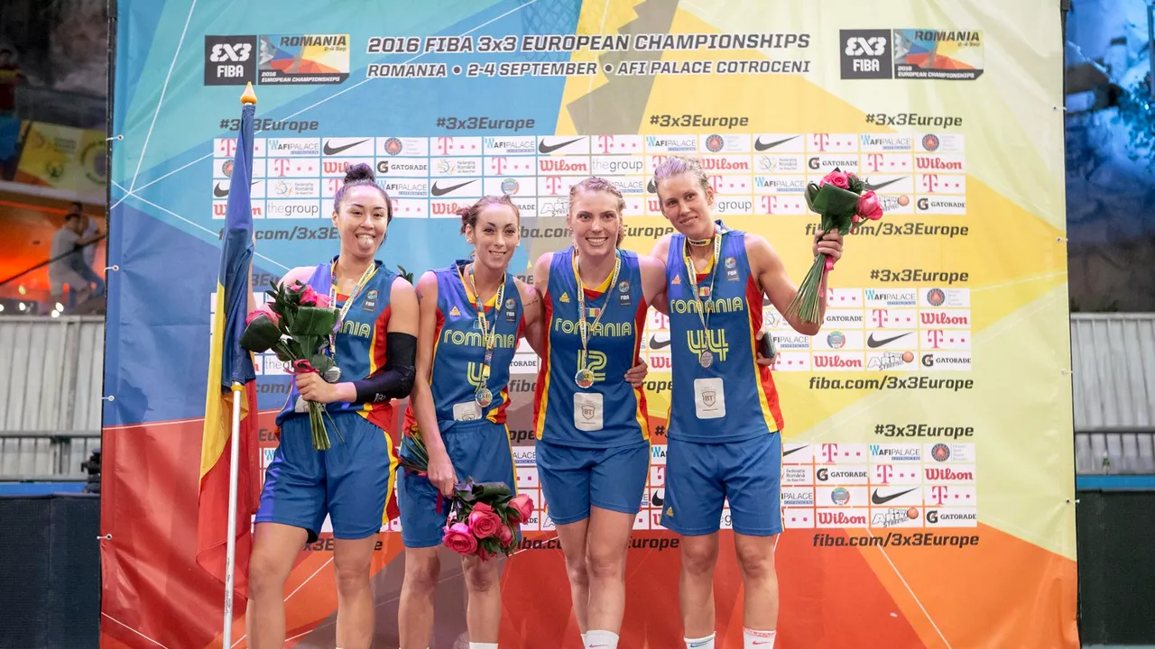 Naționala feminină de baschet 3X3, învinsă de Ungaria în finala Campionatului European de la București