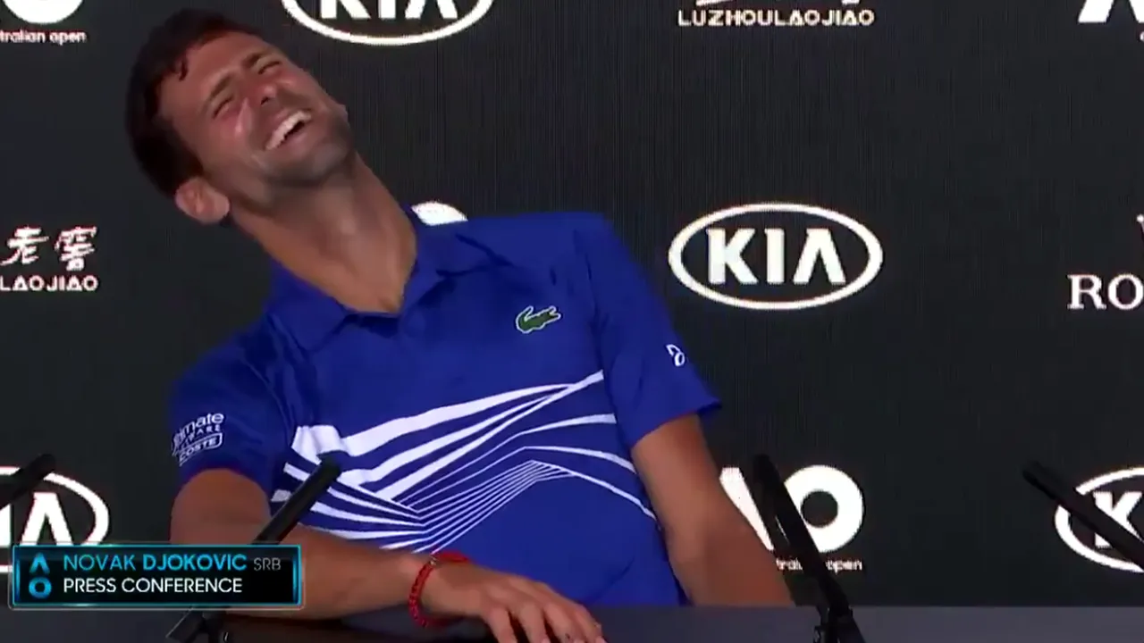 Djokovic și-a continuat recitalul la conferința de presă. VIDEO | 