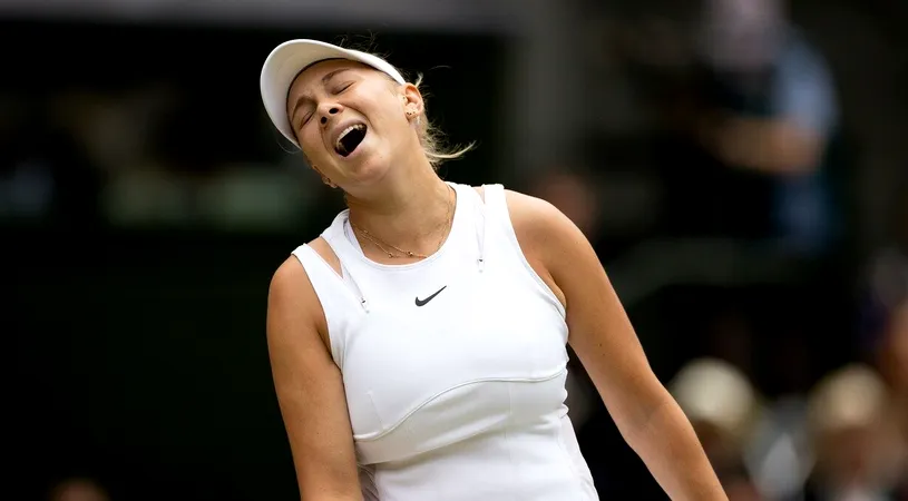 Amanda Anisimova, reacție sarcastică în timpul meciului cu Simona Halep de la Wimbledon: „Excelentă lovitură!