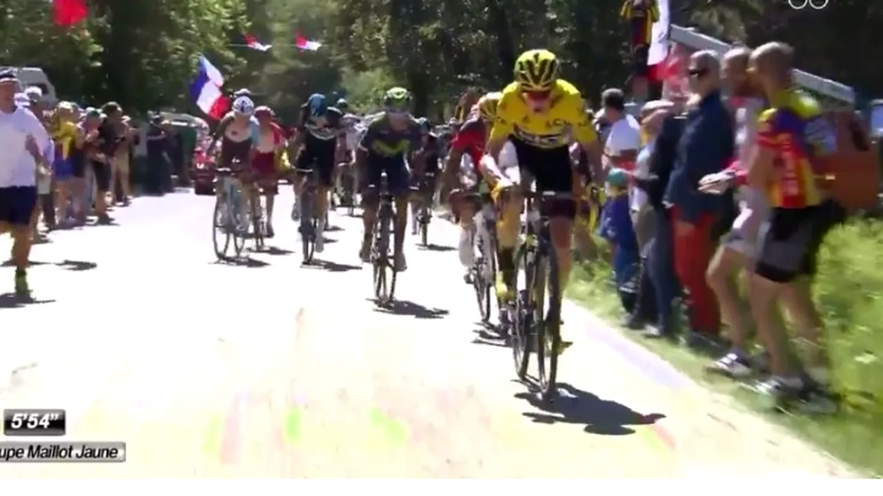 Haos pe Mont Ventoux în Turul Franței! Organizatorii au decis: Tricoul galben rămâne la Chris Froome. L'Equipe a surprins 