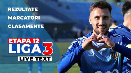 Etapa 12 Liga 3 | SCM Râmnicu Vâlcea câștigă derby-ul cu Jiul Petroşani, Sănătatea Cluj a învins SCM Zalău. Blejoiul a întors spectaculos partida cu Braniștea