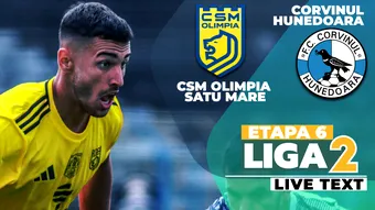 CSM Olimpia – Corvinul începe la ora 11:00. Sătmărenii n-au punct acumulat în acest sezon, hunedorenii au miza de a urca pe locul 1