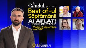 Gândul prezintă Best Of Ai aflat! Cu Ionuț Cristache - vineri, 12 septembrie, de la ora 15.00