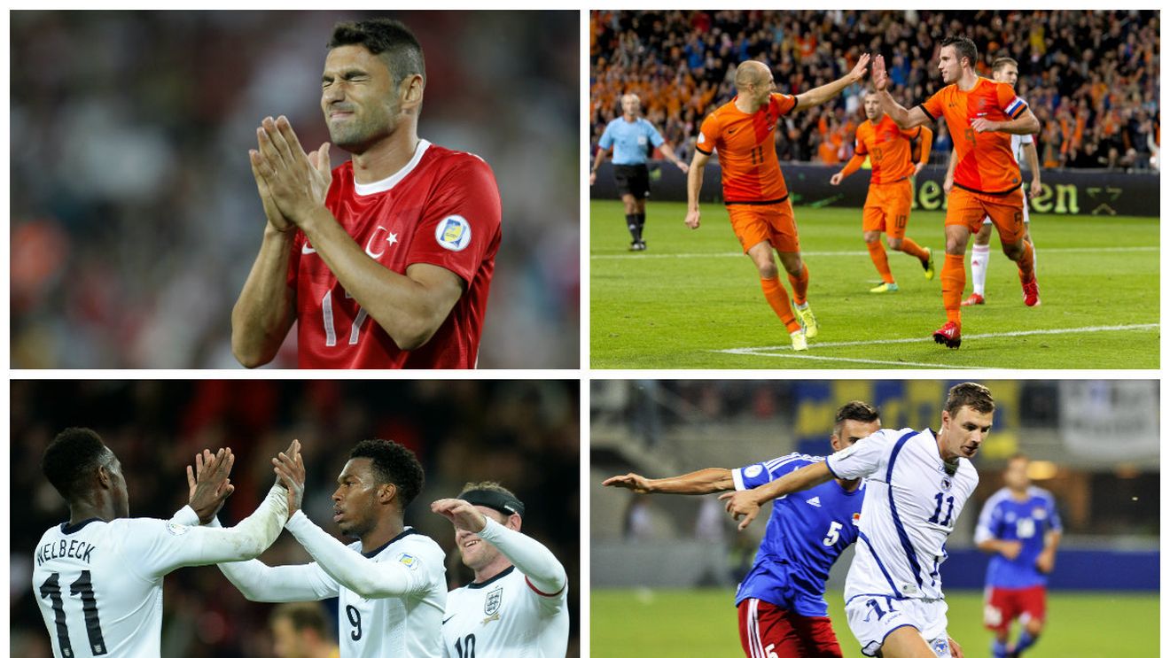 Anglia, Spania, Bosnia și Rusia se califică la Mondiale! Turcia - Olanda 0-2, Ungaria - Andorra 2-0. Rezultatele complete