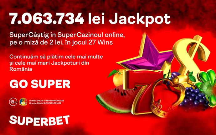 SuperJackpot de Inimă Neagră, lovit în premieră la 27 Wins! O jucătoare norocoasă a fost premiată cu 7.063.734,38 lei