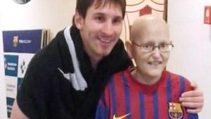 Niciun record din lume nu l-ar face așa fericit!** Vrea Liga pentru un fan special: "Vreau să trăiesc!" FOTO Mesajul emoționant al lui Messi