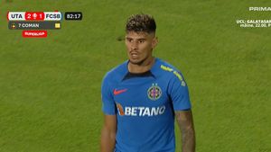 Florinel Coman și-a ieșit din minți în UTA - FCSB! „Mbappe” nu s-a mai controlat și a văzut cartonașul roșu! | VIDEO