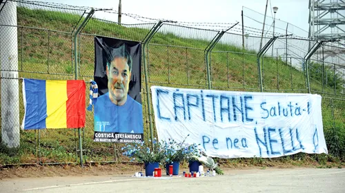 Colegii și fanii l-au omagiat pe Costică Ștefănescu la „Oblemenco”: „Căpitane, salută-l pe nea Nelu!”